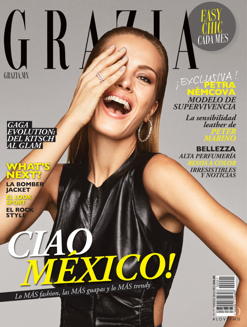 Petra Nemcova featured on the Grazia Mexico cover from March 2016