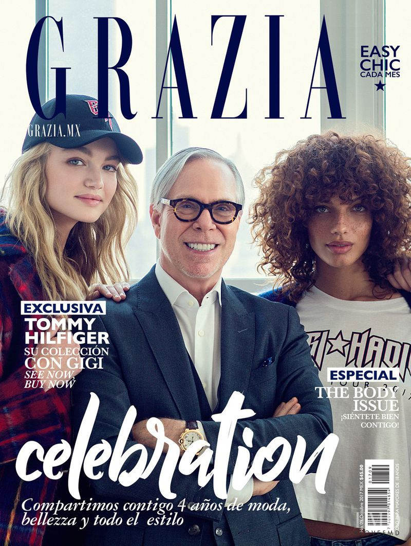 Alicia Herbeth featured on the Grazia Mexico cover from October 2017