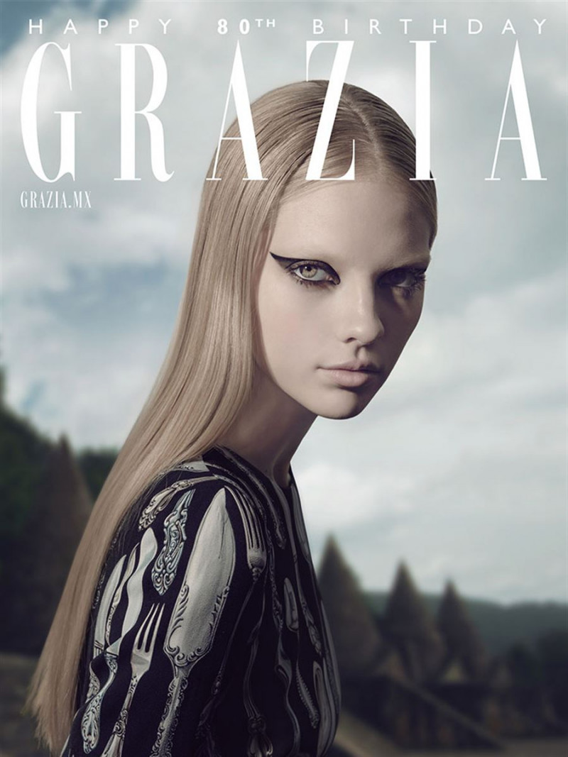 Alejandra Velasco featured on the Grazia Mexico cover from October 2018