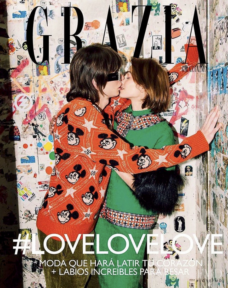 Eleonor Edith Delecluse, Fabian Gamba featured on the Grazia Mexico cover from February 2020