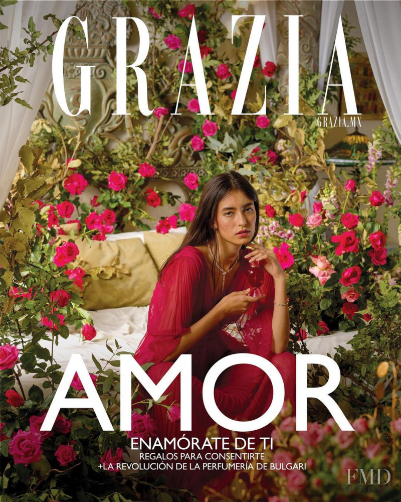 Paloma Suarez featured on the Grazia Mexico cover from February 2021