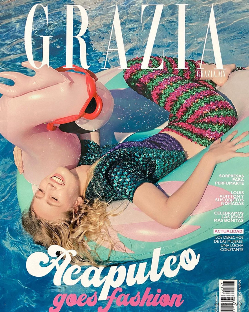 Emilia Bryan featured on the Grazia Mexico cover from May 2021