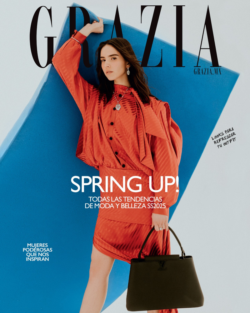 Maria Ibarra featured on the Grazia Mexico cover from March 2025