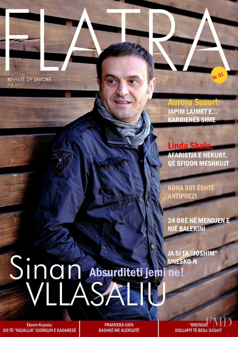 Sinan Vllasaliu featured on the Flatra cover from April 2011