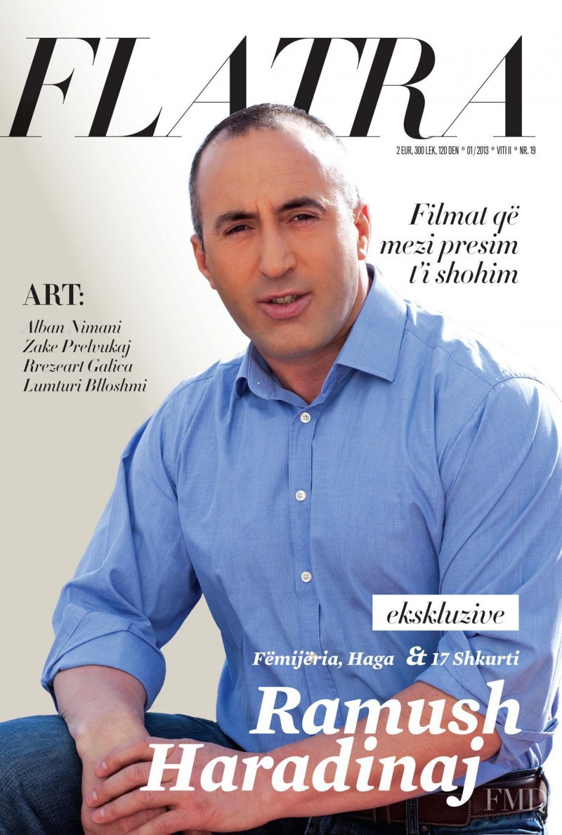 Ramush Haradinaj featured on the Flatra cover from January 2013