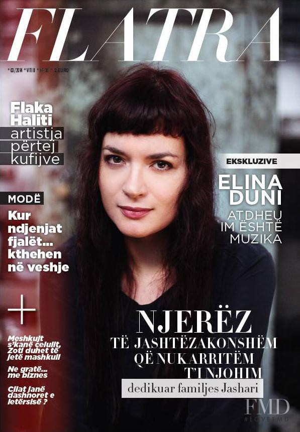 Elina Duni featured on the Flatra cover from March 2014