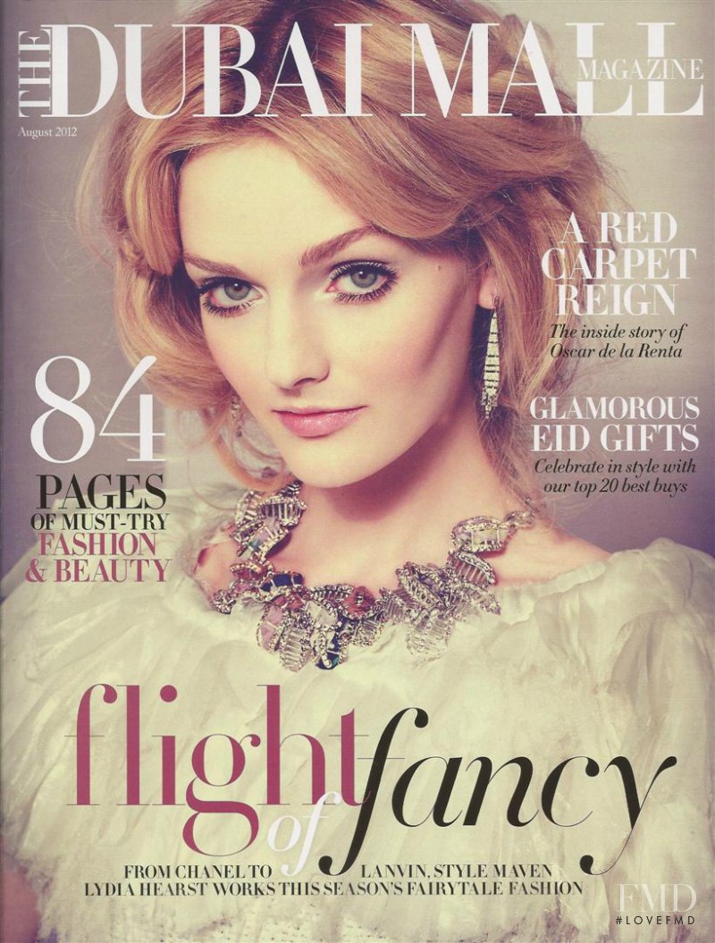 Cover of The Dubai Mall Magazine with Lydia Hearst, August 2012 (ID ...