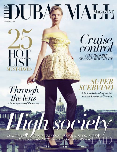 Amanda Nimmo featured on the The Dubai Mall Magazine cover from February 2013