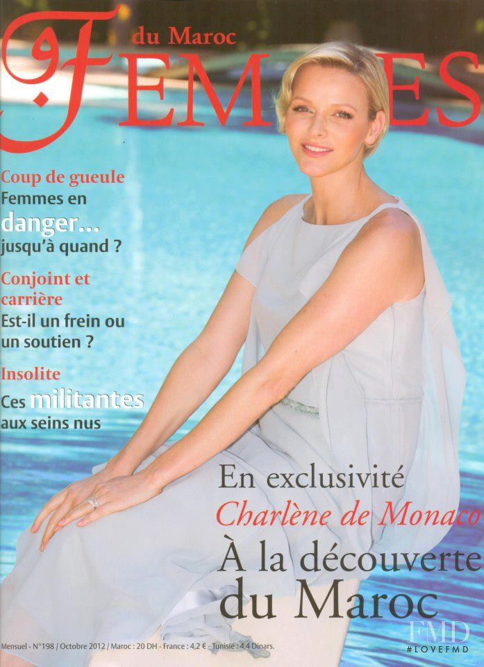 Charlène de Monaco featured on the FDM Femmes du Maroc cover from October 2012
