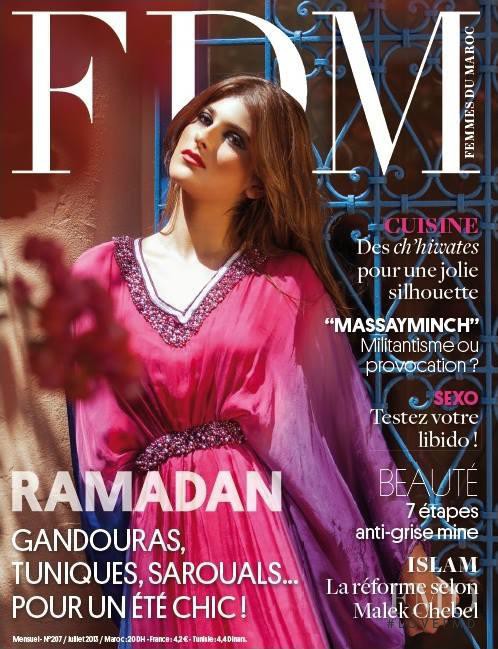  featured on the FDM Femmes du Maroc cover from July 2013