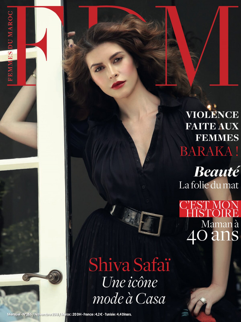 Shiva Safai featured on the FDM Femmes du Maroc cover from November 2018