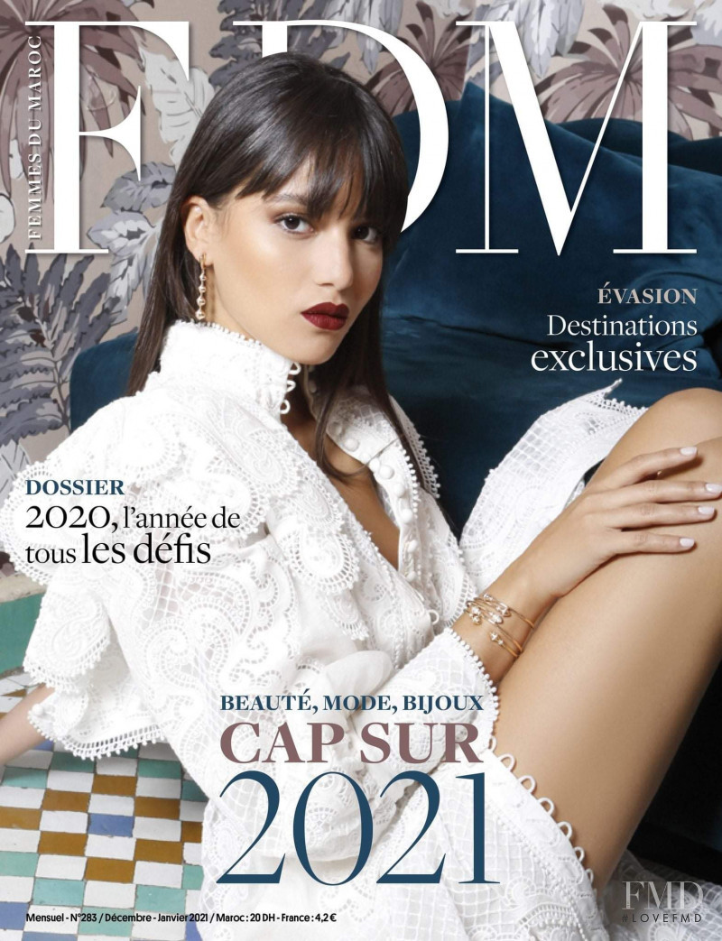 Nouhaila Ameur featured on the FDM Femmes du Maroc cover from December 2020