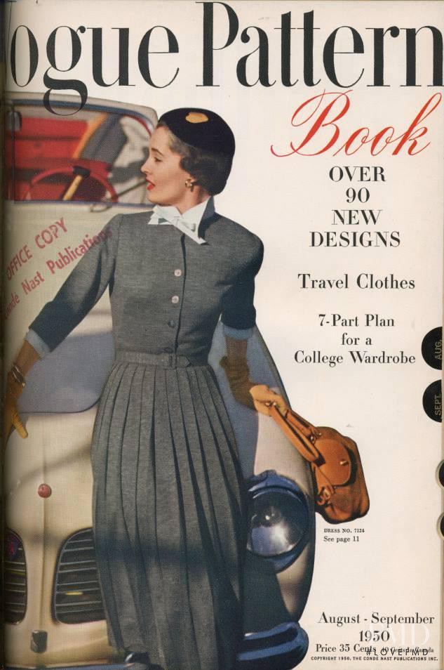  featured on the Vogue Patterns cover from August 1950