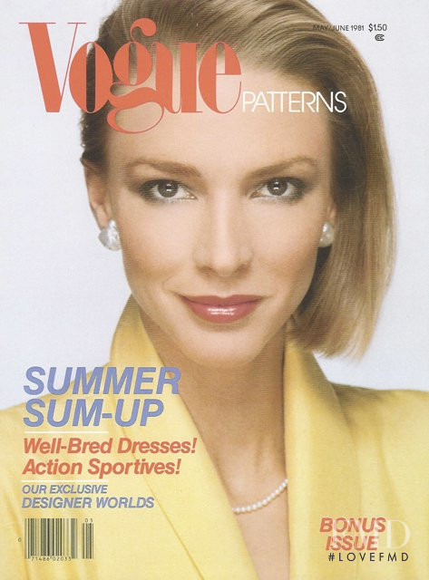 Karen Bjornson featured on the Vogue Patterns cover from May 1981