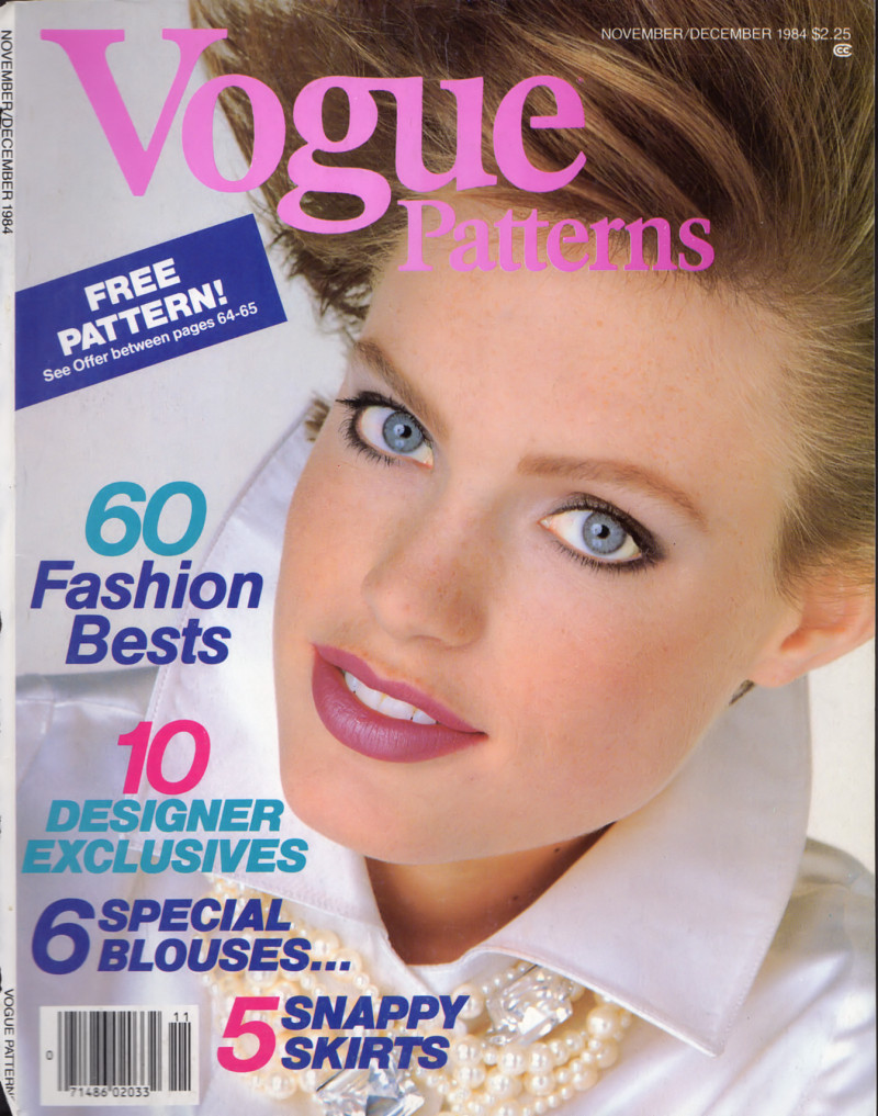 Bonnie Berman featured on the Vogue Patterns cover from November 1984