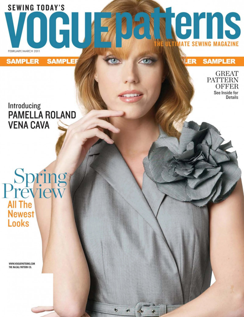  featured on the Vogue Patterns cover from February 2011