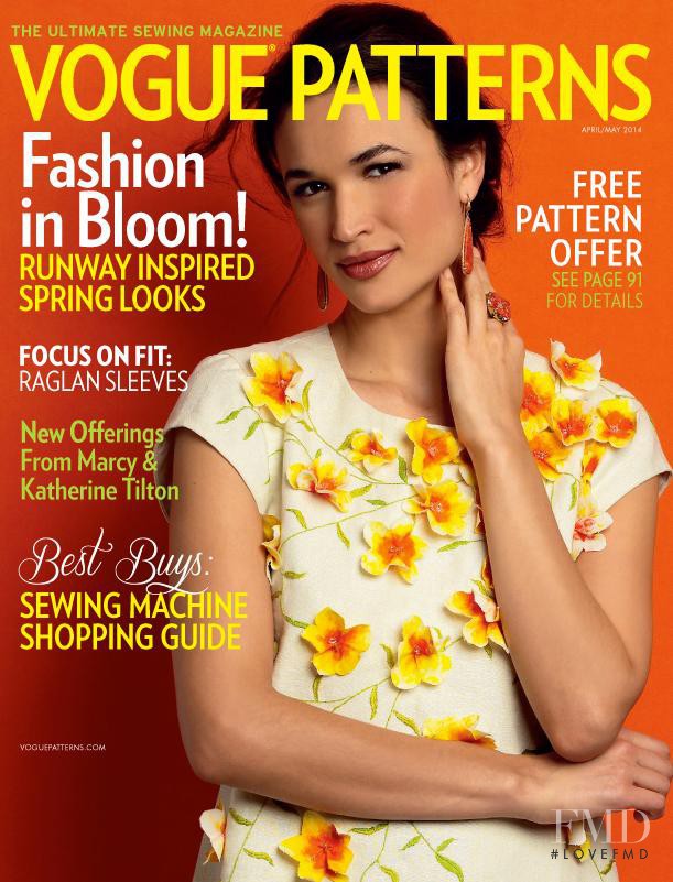  featured on the Vogue Patterns cover from April 2014