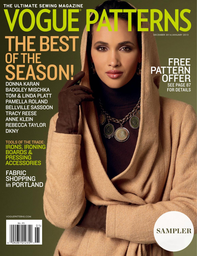  featured on the Vogue Patterns cover from December 2014