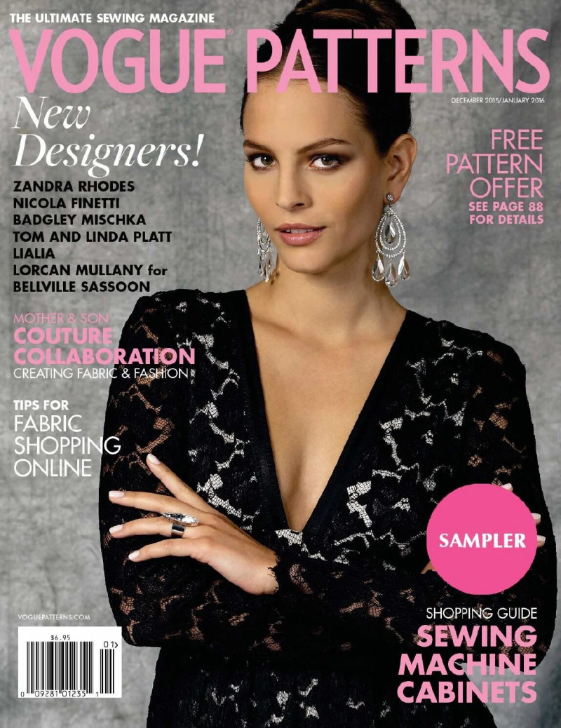  featured on the Vogue Patterns cover from December 2015