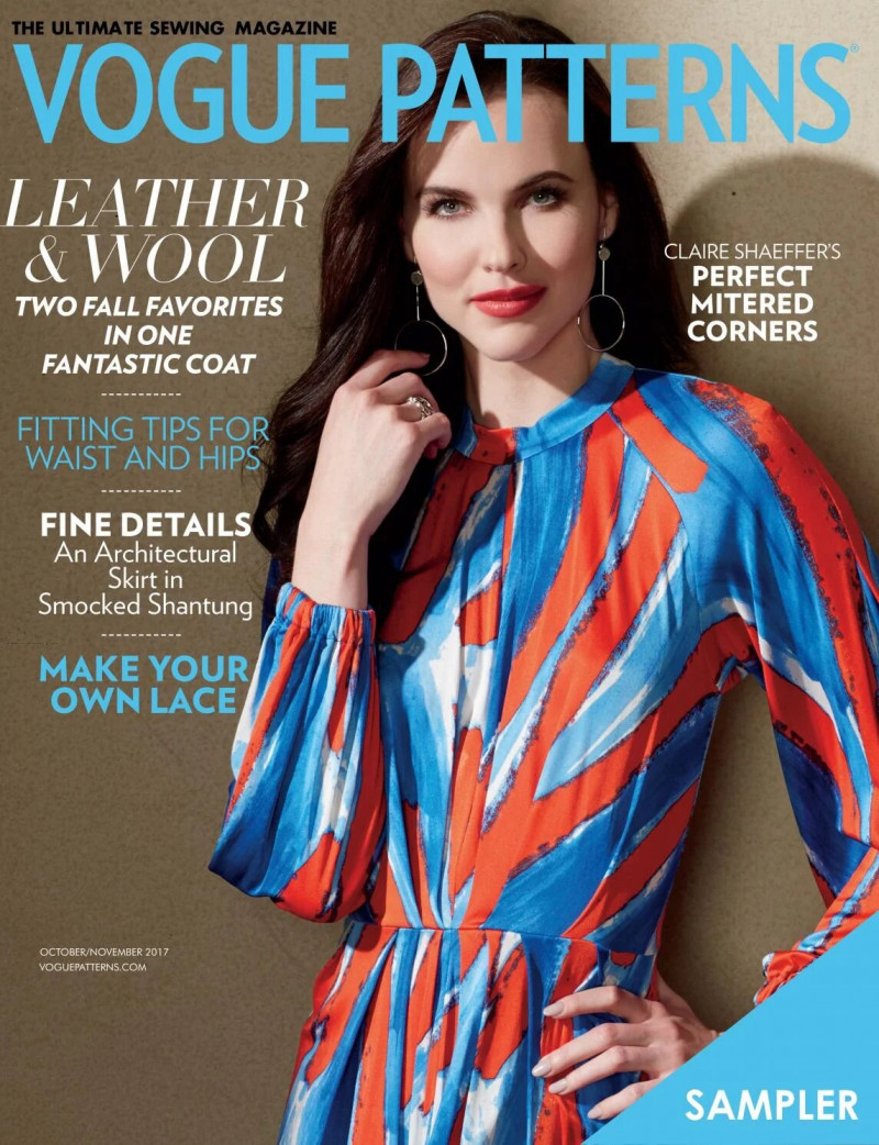  featured on the Vogue Patterns cover from October 2017