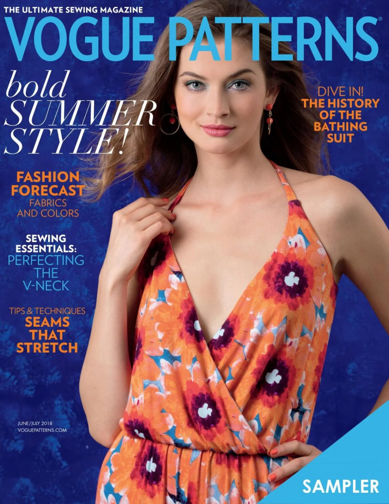  featured on the Vogue Patterns cover from June 2018