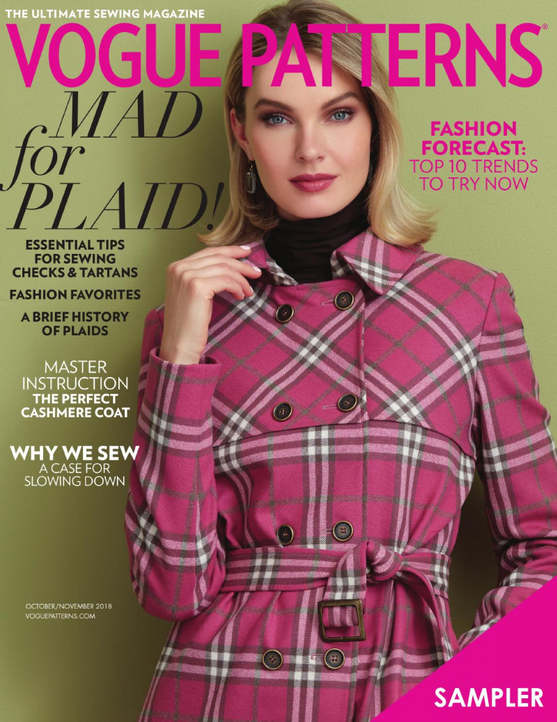  featured on the Vogue Patterns cover from October 2018