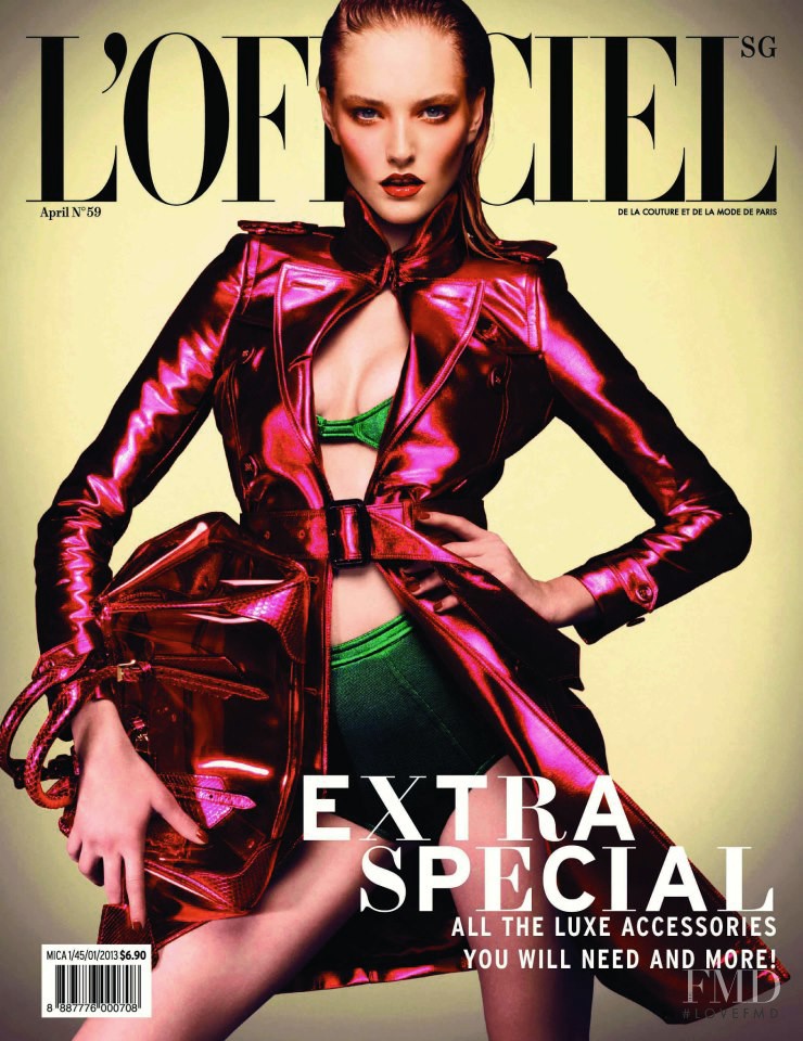 Kait Young featured on the L\'Officiel Singapore cover from April 2013