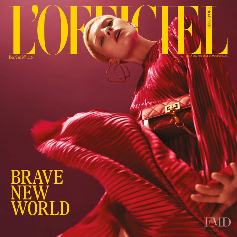  featured on the L\'Officiel Singapore cover from December 2018