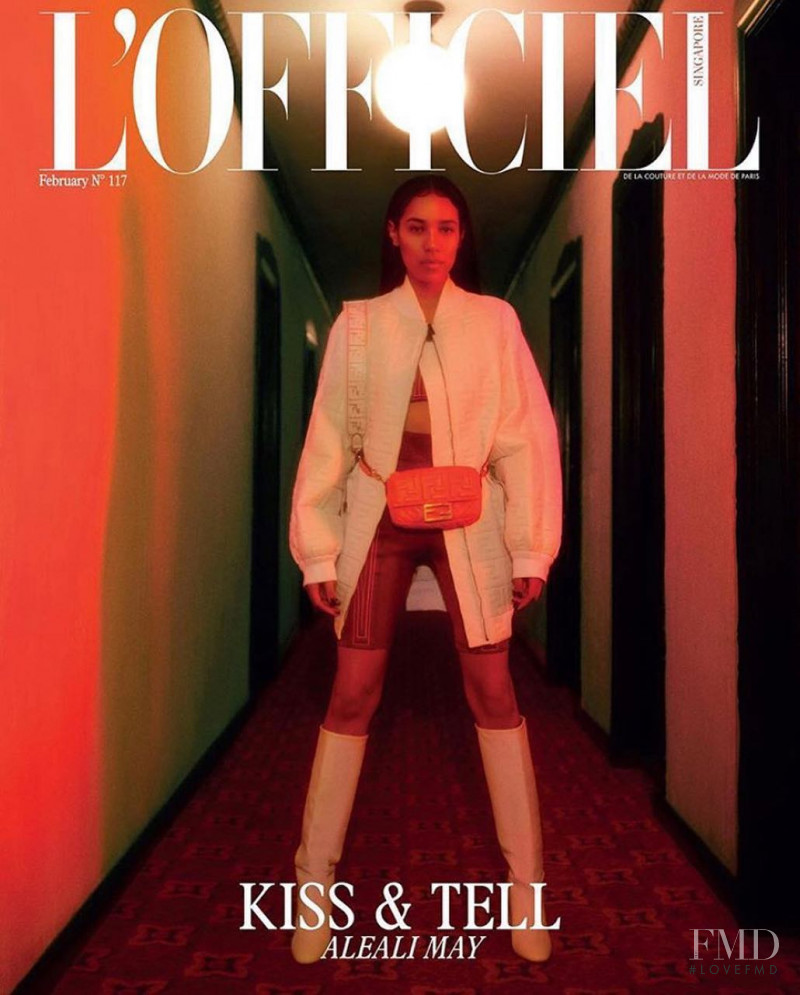 Aleali May featured on the L\'Officiel Singapore cover from February 2019