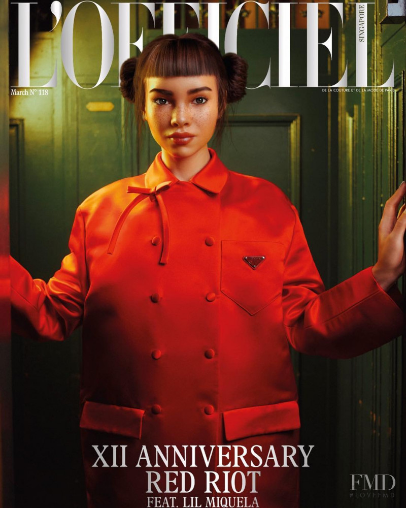  featured on the L\'Officiel Singapore cover from March 2019