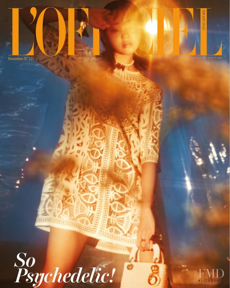 Mei Yue featured on the L\'Officiel Singapore cover from November 2019