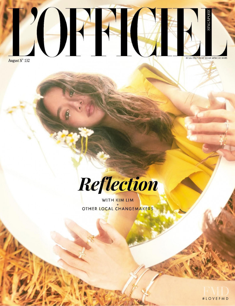 Kim Lim featured on the L\'Officiel Singapore cover from August 2020