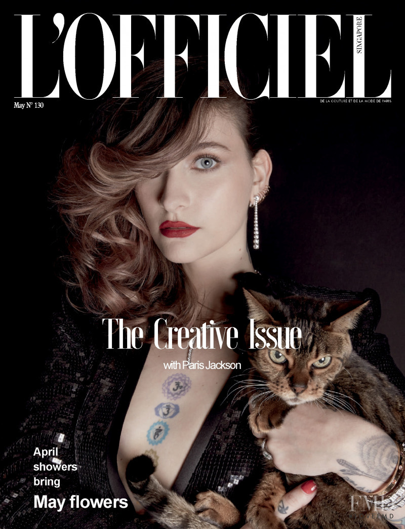 Paris Jackson featured on the L\'Officiel Singapore cover from May 2020