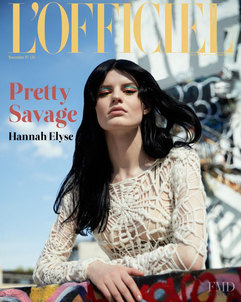 Hannah Elyse featured on the L\'Officiel Singapore cover from November 2020