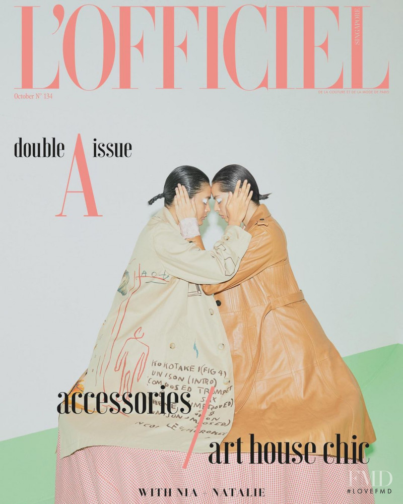  featured on the L\'Officiel Singapore cover from October 2020