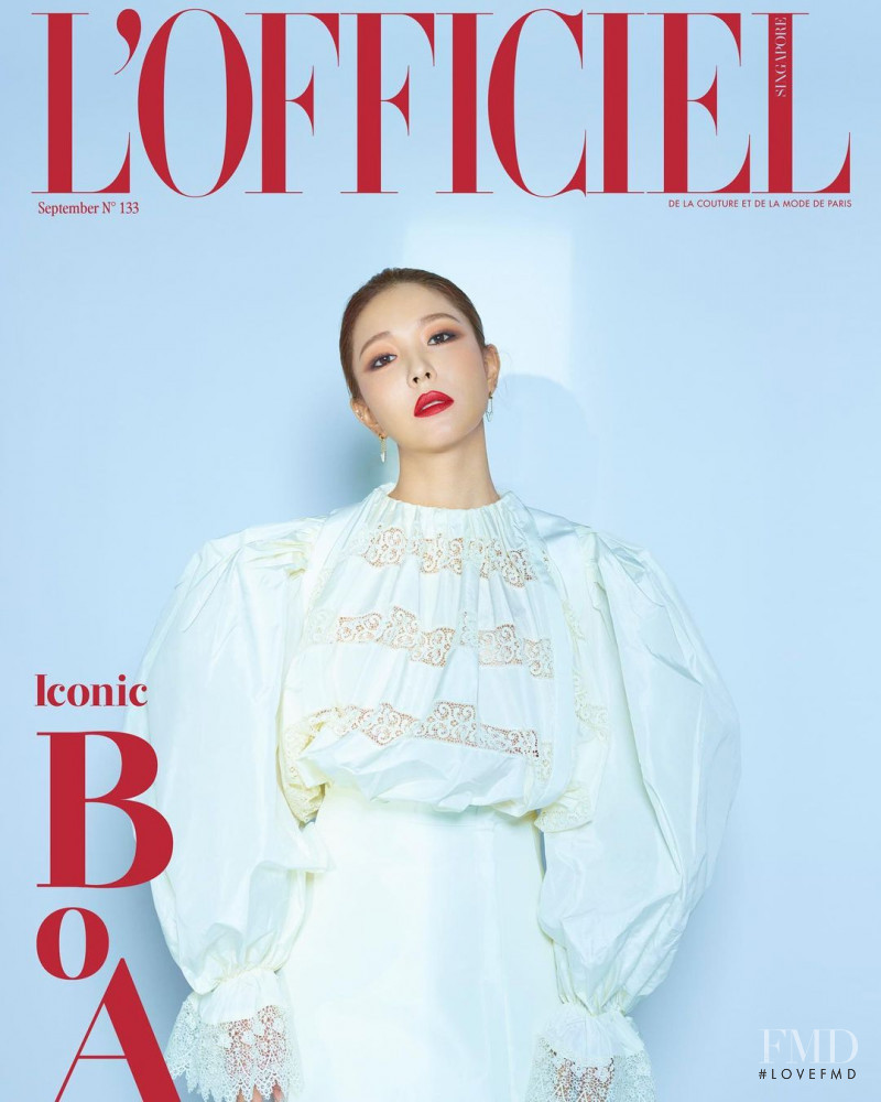 Boa featured on the L\'Officiel Singapore cover from September 2020