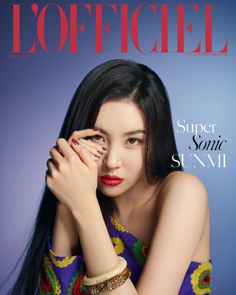 Lee Sun-Mi featured on the L\'Officiel Singapore cover from April 2021