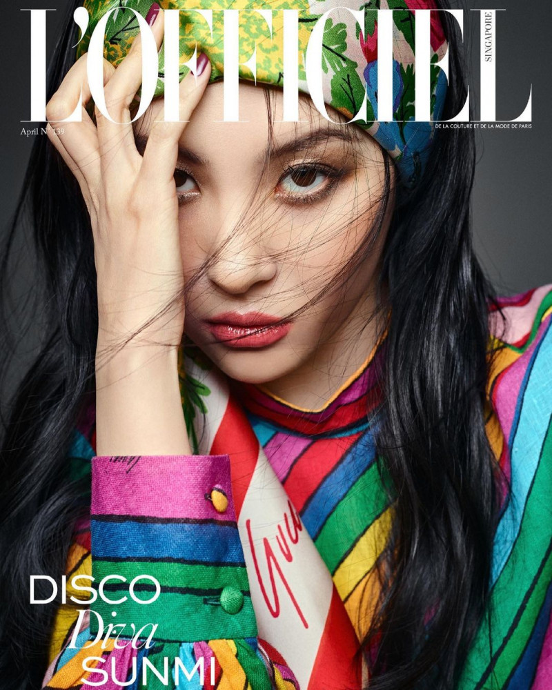 Lee Sun-Mi featured on the L\'Officiel Singapore cover from April 2021