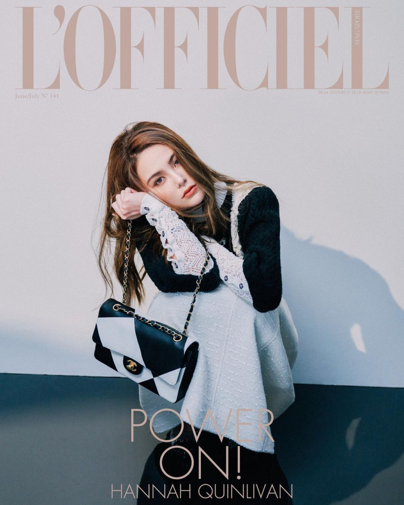 Hannah Quinlivan featured on the L\'Officiel Singapore cover from June 2021