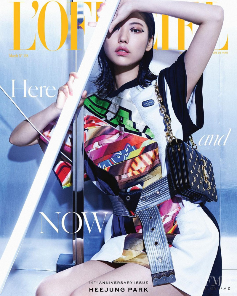 Heejung Park featured on the L\'Officiel Singapore cover from March 2021