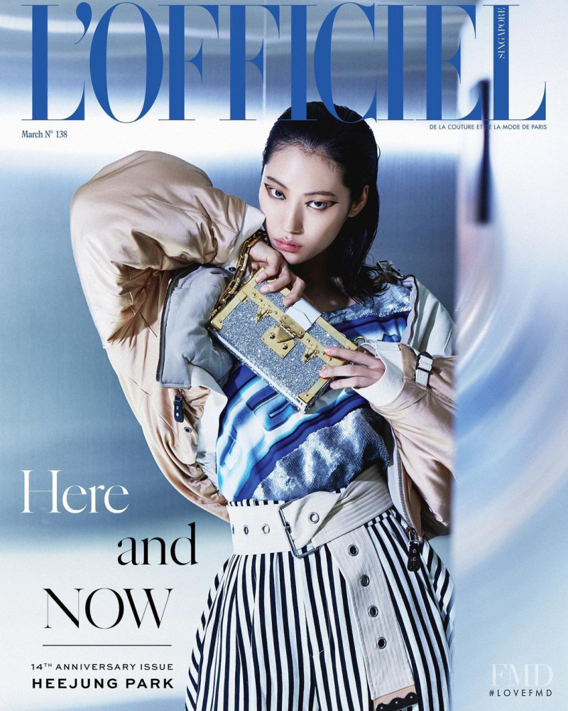 Heejung Park featured on the L\'Officiel Singapore cover from March 2021