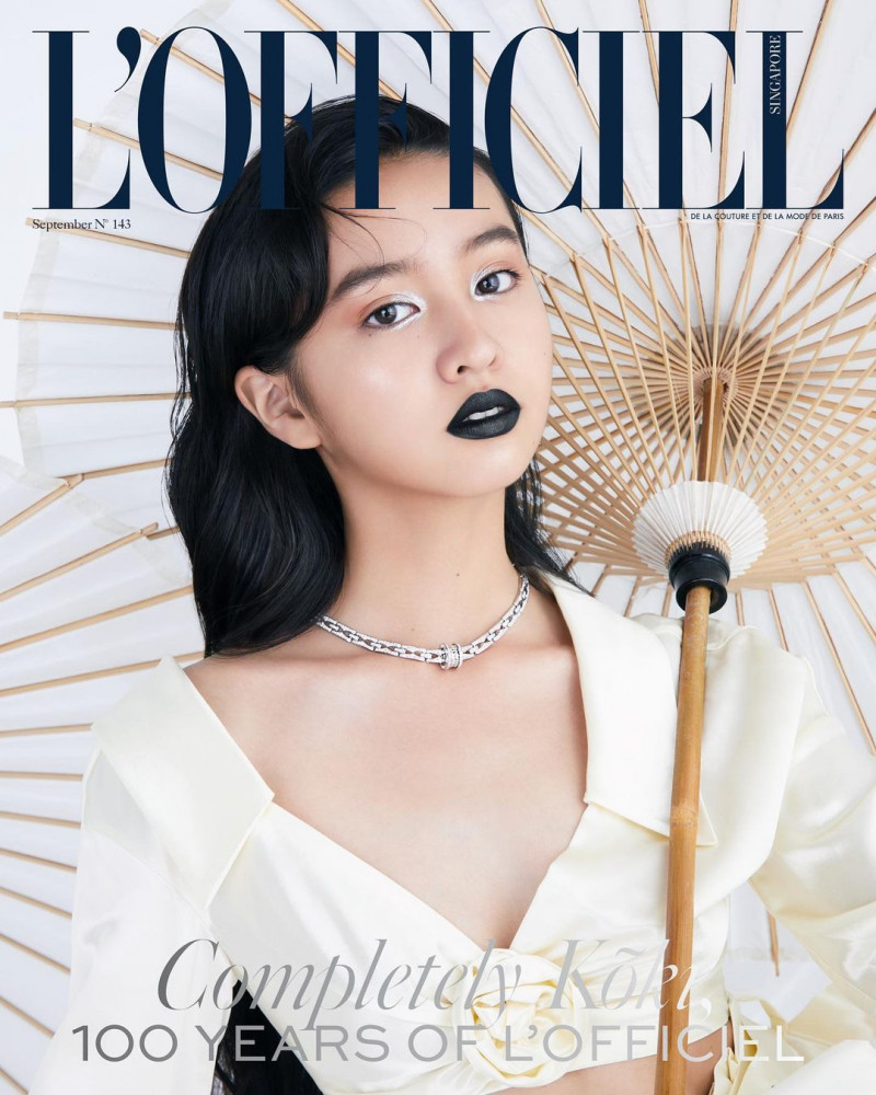 Koki featured on the L\'Officiel Singapore cover from September 2021