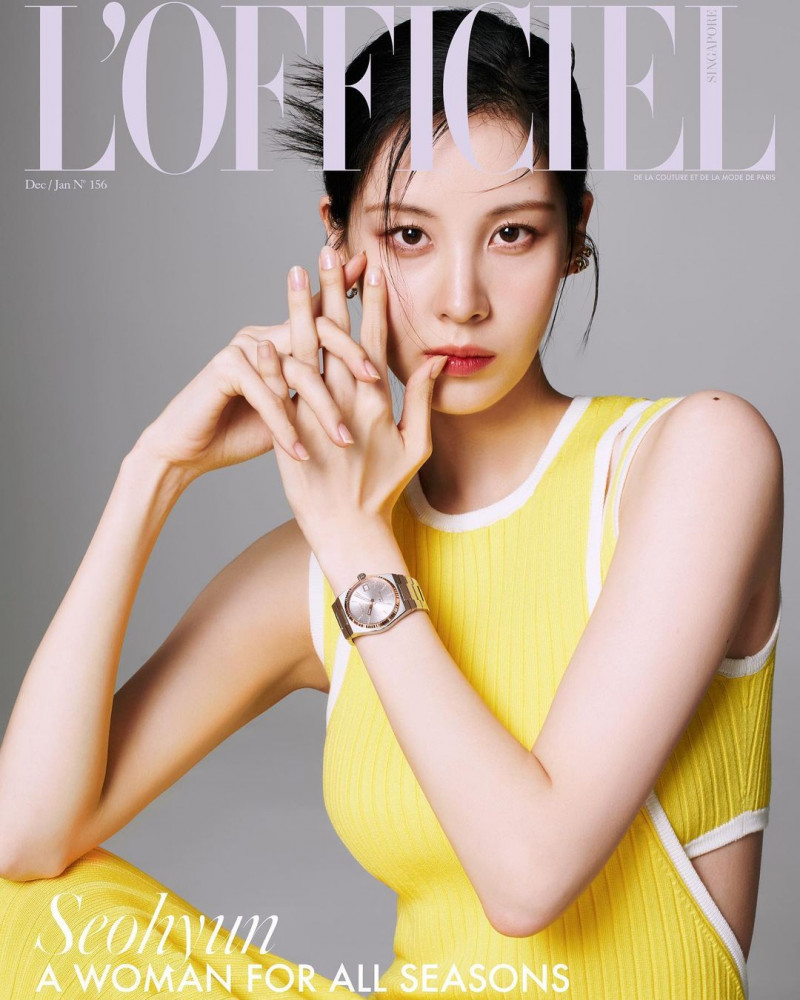Seo Ju-hyun featured on the L\'Officiel Singapore cover from December 2022