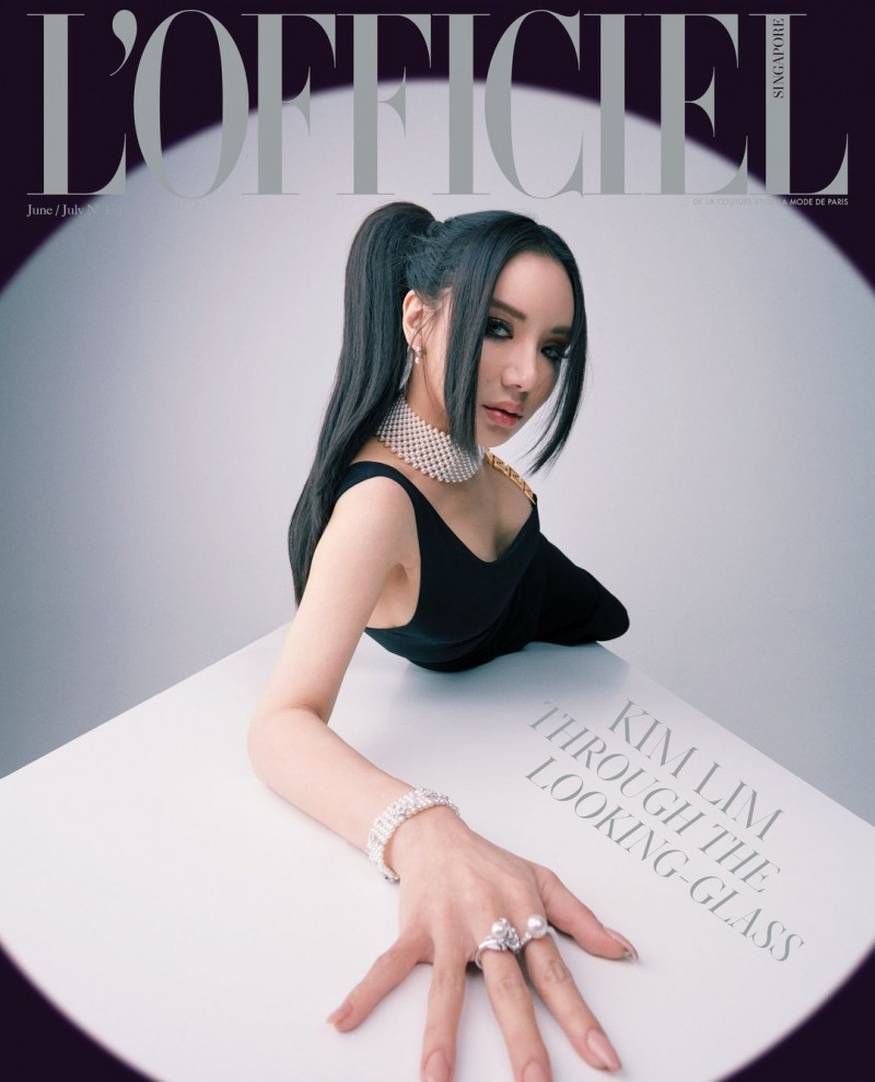 Kim Lim featured on the L\'Officiel Singapore cover from June 2022