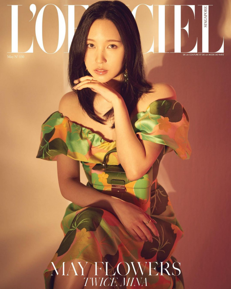 Mina Sharon Myoi featured on the L\'Officiel Singapore cover from May 2022