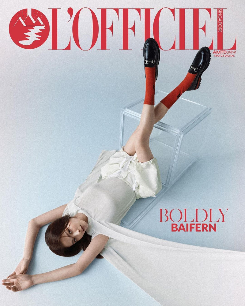 Pimchanok Luevisadpaibul featured on the L\'Officiel Singapore cover from March 2023