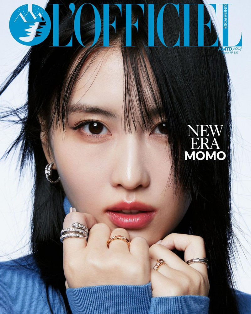 Momo Hirai featured on the L\'Officiel Singapore cover from March 2023