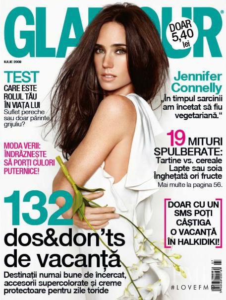 Jennifer Connelly featured on the Glamour Romania cover from July 2009