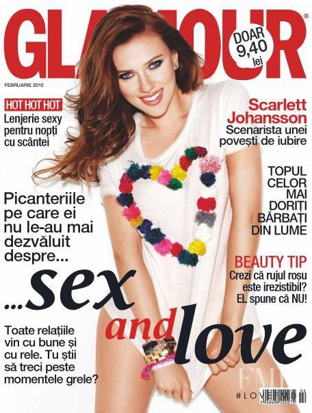 Scarlett Johansson featured on the Glamour Romania cover from February 2010