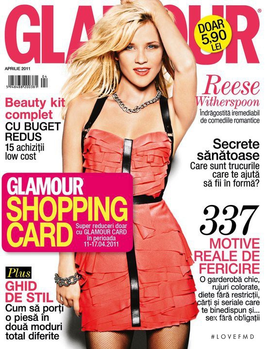 Reese Witherspoon featured on the Glamour Romania cover from April 2011